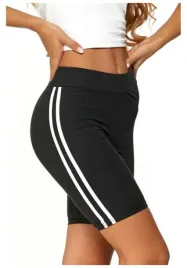 krotkie-legginsy-czarne-z-bialymi-paskami-s-m