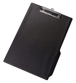 clipboard-q-connect-a4-z-klipsem-pvc-czarny