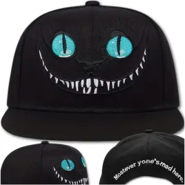 czapka-damska-meska-czarna-z-daszkiem-uniwersalna-snapback-z-kotem-fullcap