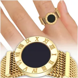 pierscionek-obraczka-mesh-kolo-zloty-stal-chirurgiczna-18k-pozlacany-prosty