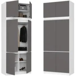 szafa-na-ubrania-6d-90-cm-nadstawka-drazek-6-polek-biala-szary-front