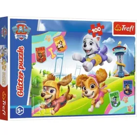 puzzle-100-elementow-psi-patrol-brokatowe-blyszczace-psiaki-14835-trefl