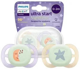 philips-avent-ultra-start-nighttime-swiecacy-smoczek-dla-noworodka-0-2m-2x
