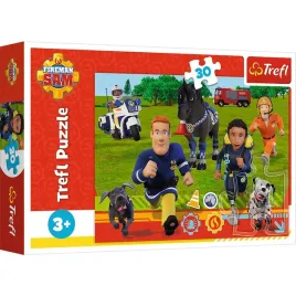 puzzle-30-gotowi-do-pomocy-strazak-sam-trefl-18297
