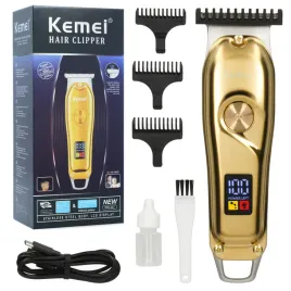 bezprzewodowa-maszynka-trymer-do-wlosow-i-brody-kemei-barber-usb-lcd-ostrza