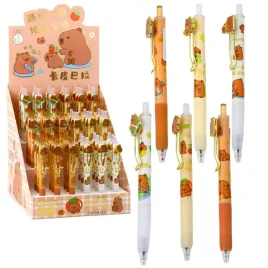dlugopis-zelowy-kapibara-niebieski-tusz-0-5mm-14cm-mix