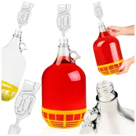 gasior-5l-balon-na-nalewki-wino-alkohol-cydr-zestaw-korek-rurka-koszyczek