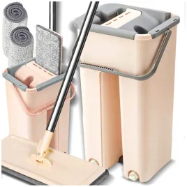 mop-plaski-z-wyciskaczem-wiadrem-dwukomorowym-2-wklady-mikrofibra-zestaw