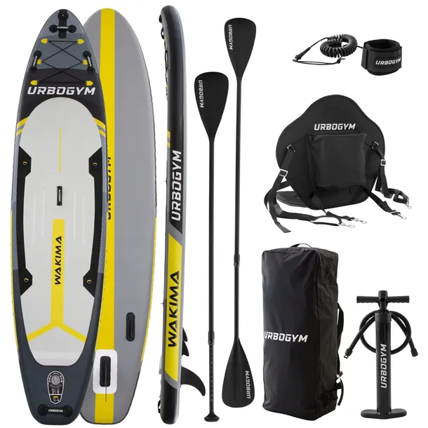 Deska SUP Urbogym Wakima 350 cm z siedziskiem i wiosłem kajakowym