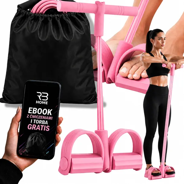 EKSPANDER TRENINGOWY GUMA OPOROWA DLA KOBIET FITNESS ĆWICZEŃ NÓG UD GRATIS