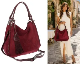 torebka-damska-zamszowa-worek-shopper-na-ramie-listonoszka-mc790-czerwona