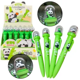 dlugopis-zelowy-zielony-panda-w-kopule-niebieski-tusz-0-5mm
