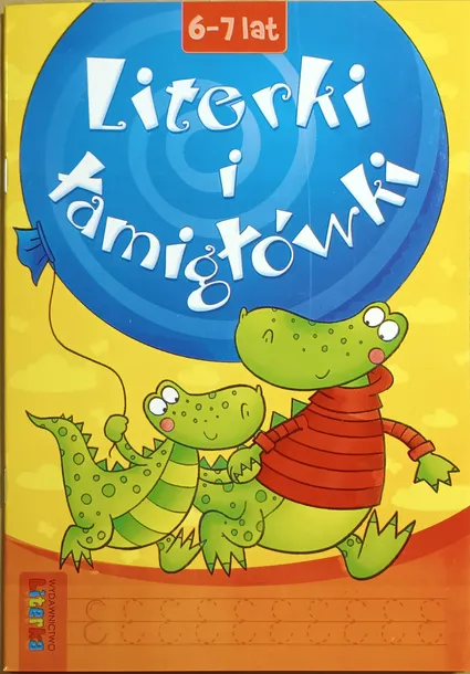Literki i łamigłówki 6-7 lat nauka pisania literka