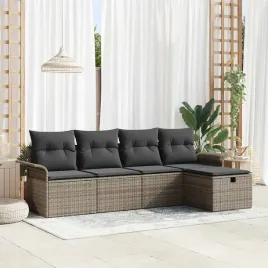 vidaxl-zestaw-sof-na-ogrod-z-poduszka-5-pcs-szary-polirattan