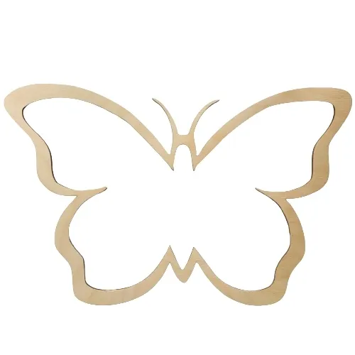 Makrama obręcz drewniana łapacz snów motyl duży DIY 27 cm