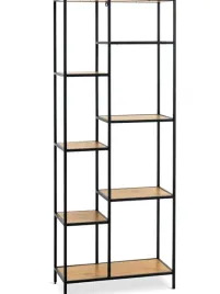 regal-loftowy-trappedal-7-polek-industrialny-dab-czarny-70x178cm