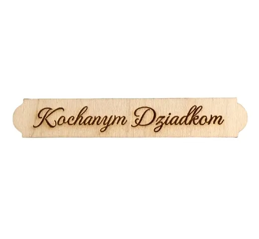 Tabliczka z napisem Kochanym Dziadkom dowolny napis własny grawer 12 cm