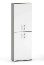 szafa-dwudrzwiowa-szary-biale-fronty-215x60x40-cm-zamykana-na-ksiazki