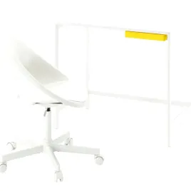 ikea-zestaw-biurko-i-krzeslo-obrotowe-enkroken-loberget-bialy