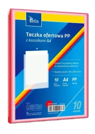 teczka-ofertowa-a4-pp-10-koszulek-czerwona