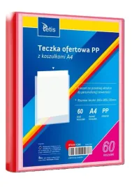 teczka-ofertowa-a4-pp-60-koszulek-czerwona