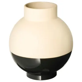 glansgran-wazon-bezowy-czarny-23-cm