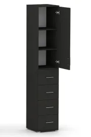 szafa-biurowa-czarny-do-sypialni-215x50x53-cm-4-szuflady-na-ubrania