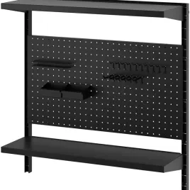 ikea-bror-regal-scienny-czarny-tablica-perforowana-2-polki-88x30-cm