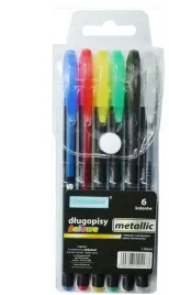 dlugopisy-zelowe-6szt-metalic