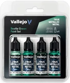 vallejo-77265-true-metallic-metal-zestaw-4-farb-beetle-green-4-x-18-ml