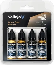 vallejo-77268-true-metallic-metal-zestaw-4-farb-arcane-gold-4-x-18-ml