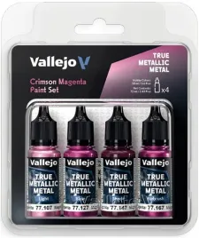 vallejo-77261-true-metallic-metal-zestaw-4-farb-crimson-magenta-4-x-18-ml