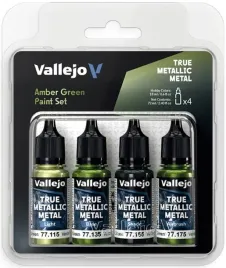 vallejo-77266-true-metallic-metal-zestaw-4-farb-amber-green-4-x-18-ml