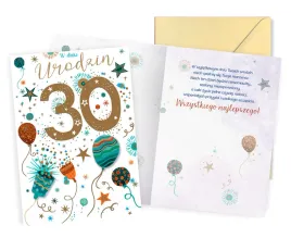 karnet-dk-1394-urodziny-30-balony-cyfry