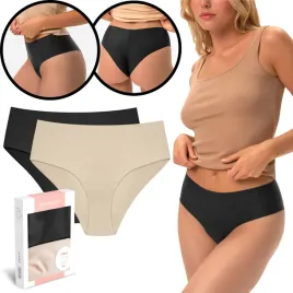 henderson-majtki-damskie-2pak-wysoki-stan-brazyliany-bezszwowe-mikrofib-xxl