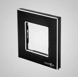 touchme-ramka-pojedyncza-aluminiowa-czarna-tm628b