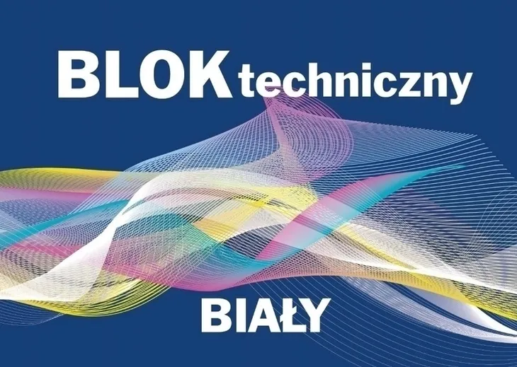 BLOK TECHNICZNY A4 BIAŁY 10K KRESKA