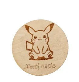 grawerowana-personalizowana-podstawka-pod-kubek-sklejka-o-srednicy-95cm-3mm-pikachu