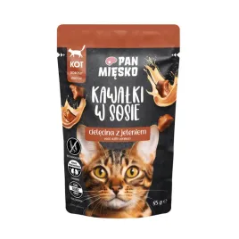 pan-miesko-saszetka-karma-mokra-kota-adult-cielecina-jelen-w-sosie-3x85g