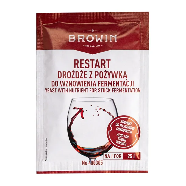 Drożdże RESTART do wnowienia fermentacji