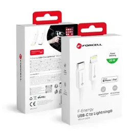 kabel-usb-c-do-lightning-forcell-f-energy-mfi-pd-3a-30w-1-m-c901-bialy