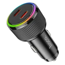 ladowarka-samochodowa-hoco-2-x-usb-c-qc-pd-50w-nz14b-czarna
