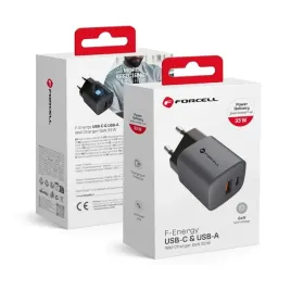 ladowarka-sieciowa-do-telefonu-forcell-gan-usb-c-usb-a-qc4-0-pd-3a-33w