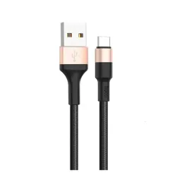 kabel-usb-a-do-usb-c-hoco-2a-1-m-x26-czarno-zloty-super-jakosc