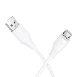 kabel-usb-a-do-usb-c-hoco-3a-silikonowy-1-m-x124-bialy-super-jakosc
