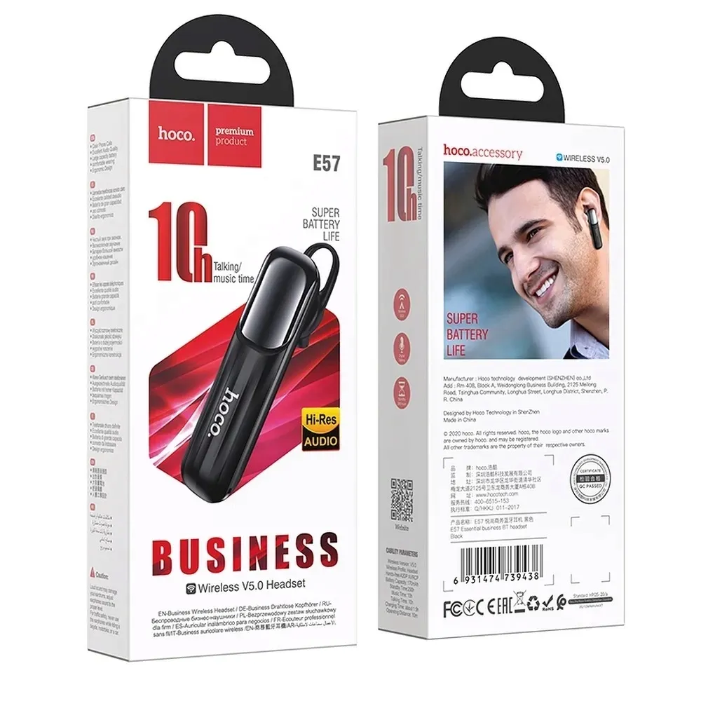 sluchawka-bluetooth-hoco-e57-czarna-super-jakosc