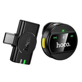mikrofon-bezprzewodowy-usb-c-hoco-l21-czarny-jakosc