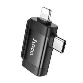 adapter-otg-2w1-usb-c-lightning-do-usb-a-hoco-ua31f-czarny-jakosc