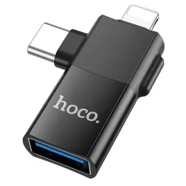 adapter-otg-2w1-usb-c-lightning-do-usb-a-hoco-ua17-czarny-jakosc