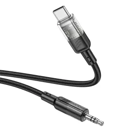 kabel-aux-jack-35-mm-do-usb-c-hoco-12-m-upa27-czarny-jakosc